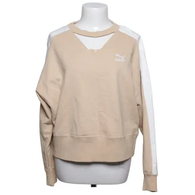 Sweatshirt (Beige, White) from Puma Cotton, Elastane