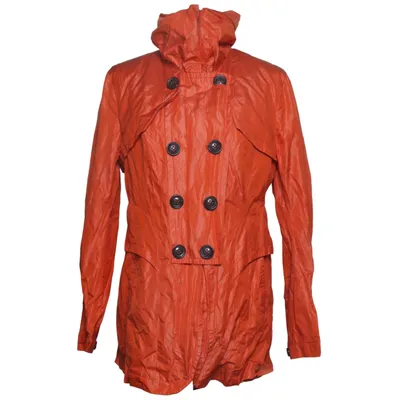 Regenmantel (Orange) von Creenstone Baumwolle, Metallfaser, Polyester