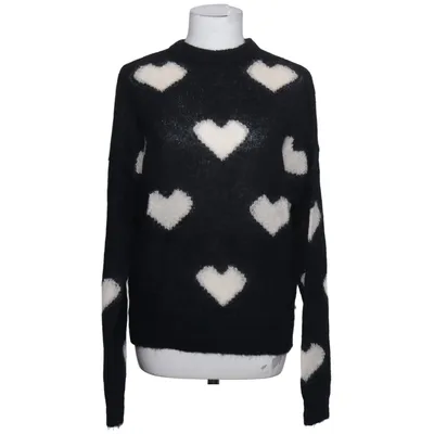 Sweater (Sort, Hvid) fra Delicatelove Merinould, Mohair, Polyamid