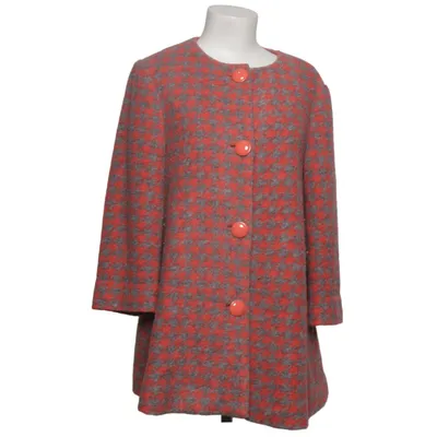 Coat (Red, Gray) from Max & Co. Acetate, Acrylic, Polyester, Wool