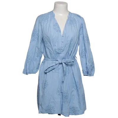 Jurk (Blauw) van Zara Katoen, Polyester