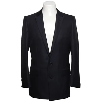 Blazer (Blå) fra Gianni Versace Couture Silke, Viscose, Uld