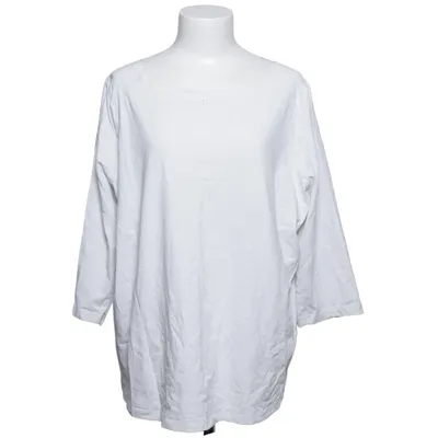 Långärmad t-shirt (Vit) från Essentials by Tchibo Elastan, Återvunnen bomull