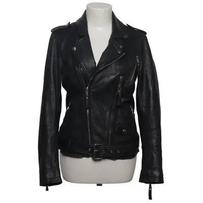 Bikerjacke (Schwarz) von Be Edgy Baumwolle, Leder, Polyester
