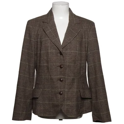 Blazer (Brown) from Jette Elastane, Polyester, Viscose