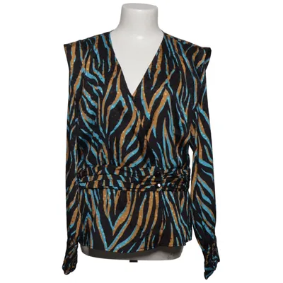 Wrap blouse (Black, Blue, Gold) from Gestuz Recycled polyester