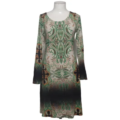 Kleid (Grün, Beige, Schwarz) von Klaus Dilkrath Elasthan, Viskose