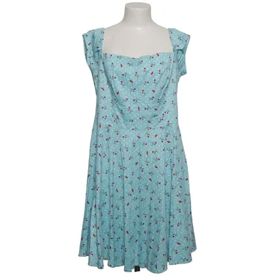 Kleid (Blau, Mehrfarbig) von Collectif London Baumwolle, Elasthan