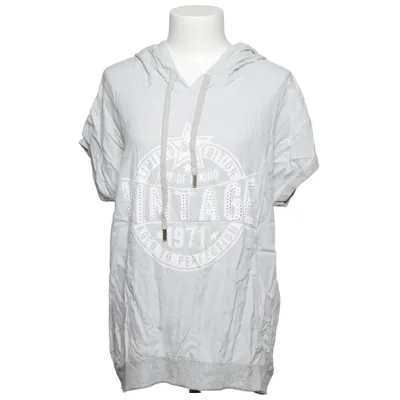 Sweat à manches courtes (Gris) de Made in italy Élasthane, Viscose