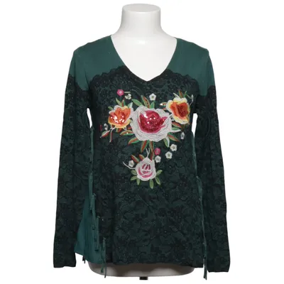 Top (Green, Black, Multicolored) from Desigual Polyamide, Polyester, Viscose