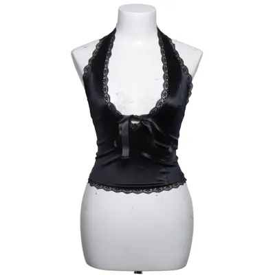 Haltertop (Zwart) van Kimchi Blue Elastaan, Polyester