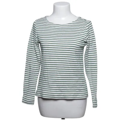 Long sleeve T-shirt (White, Green) from Marc O'Polo Acrylic, Cotton