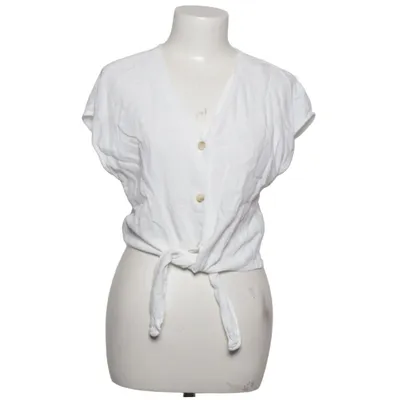 Bluse (Onlsiesta Ss Knot Lin Bl Shirt Pnt) fra ONLY Blue Denim Linned, Viscose