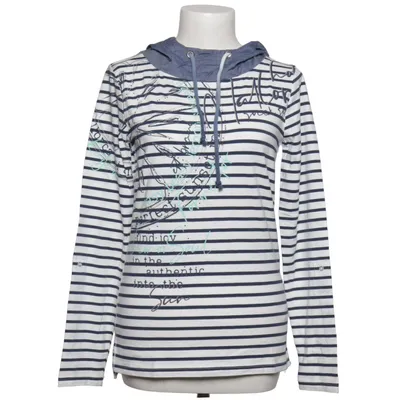 Hoodie (Blue, White) from Soccx Cotton, Elastane