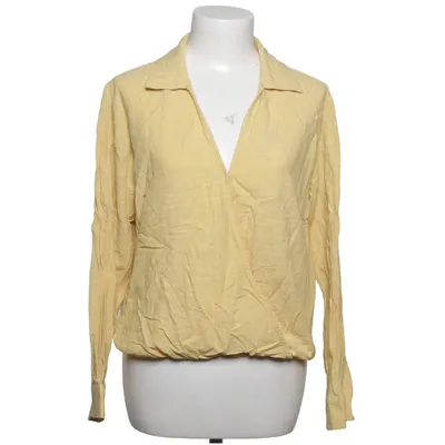 Wikkelblouse (Geel) van Yaya Women Katoen, Viscose
