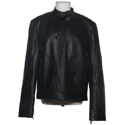 Leren jack (Zwart) van Cruse Leer, Polyester