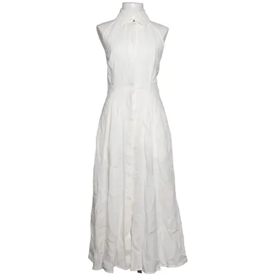 Kjole (Hvid) fra MaxMara Bomuld, Linned