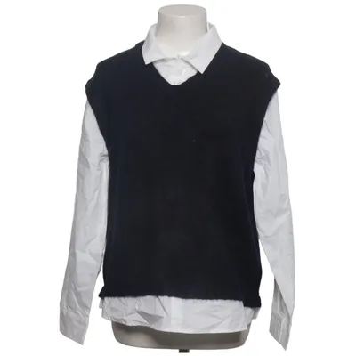 Pull sans manches (Bleu, Blanc) de Up Fashion Acrylique, Coton, Élasthane, Polyamide