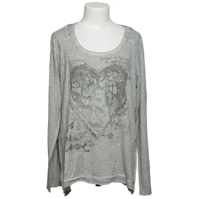 Langærmet t-shirt (Grå) fra Tredy Bomuld, Polyamid, Viscose