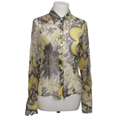 Bluse (Gul, Beige, Flerfarvet) fra Hexeline Silke