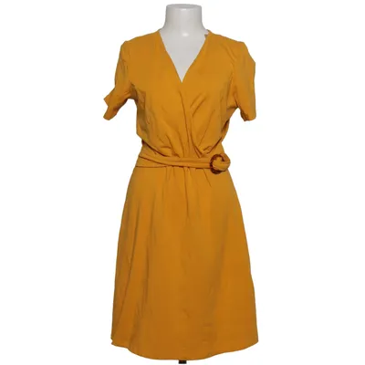 Wrap dress (Yellow) from Dorothy Perkins Cotton, Elastane