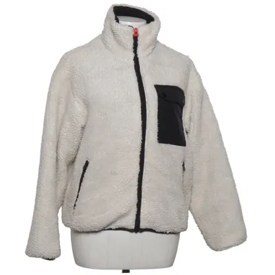 Fleece jacket (White, Black) from Pull & Bear Polyester