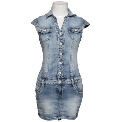 Jeanskjole (Blå) fra Nina Carter Bomuld, Elastan, Polyester, Viscose