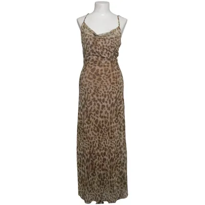 Maxi jurk (Bruin, Beige) van Senes Elastaan, Polyester, Viscose