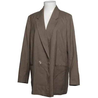Blazer (Marron) de H&M Élasthane, Polyester, Viscose