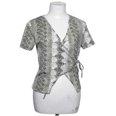 Omlottblus (Grön, Vit, Svart) från Dinges Elastan, Polyester