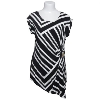 Dress (Black, White) from Ashley Brooke Elastane, Viscose