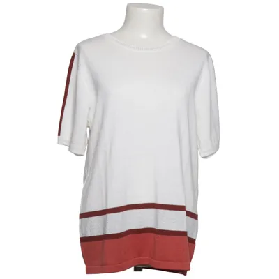 T-shirt (White, Red, Silver) from Paola! Acrylic, Cotton, Metallic fiber, Polyester