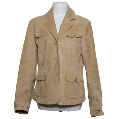 Læderblazer (Beige) fra Giorgio Læder, Polyester