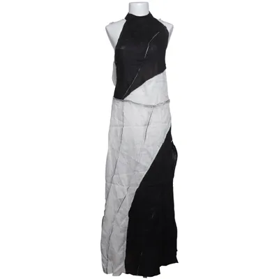 Maxi dress (Black, White) from Zara Linen