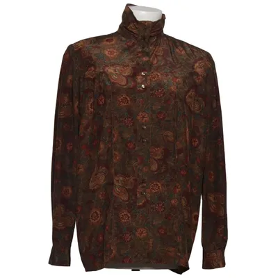 Blouse (Brown, Multicolored) from Delmod Polyester