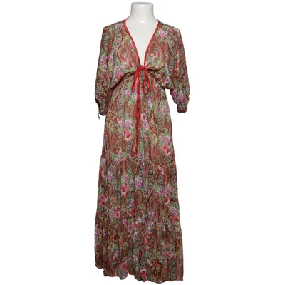Kaftan (Brown, Multicolored) from Ambika Polyester