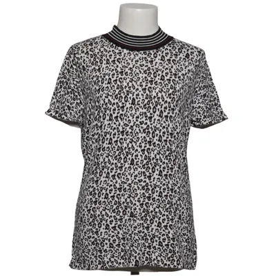 T-shirt (Wit, Zwart, Bruin) van Comma Elastaan, Polyamide, Viscose
