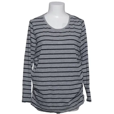 Langarmshirt (Grau, Schwarz) von Up Fashion Elasthan, Bio-Baumwolle, Viskose