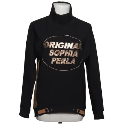 Sweatshirt (Black, Brown) from Sophia Perla Elastane, Polyamide