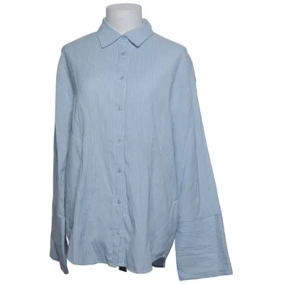 Shirt (Blue, White) from NA-KD Cotton, Linen