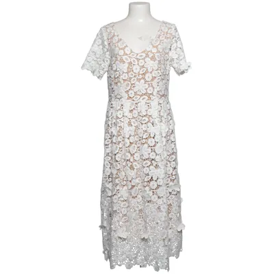 Dress (White, Beige) from Set Polyester, Viscose