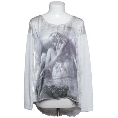 Long sleeve T-shirt (White, Gray) from Key Largo Polyester