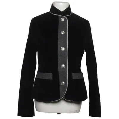 Blazer (Black, Gray) from Luis Trenker Cotton, Leather