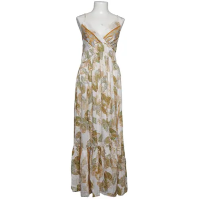 Robe longue (Blanc, Vert, Jaune) Viscose