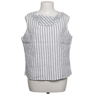 Top (Hvid, Blå) fra Lina Tomei Linned, Polyester