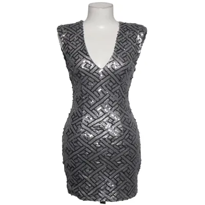 Robe de cocktail (Argent, Noir) de Forever 21 Exclusive Élasthane, Polyester