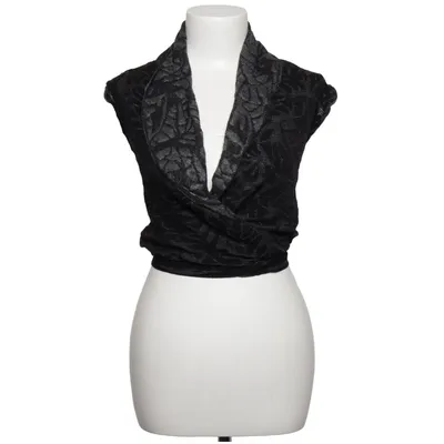 Slå-om top (Sort, Grå) fra Sarah Pacini Polyester, Viscose