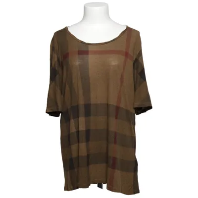 T-shirt (Brun, Flerfarvet) fra Burberry Brit Linned, Viscose