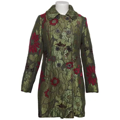 Coat (Green, Multicolored) from Lulu. H Acrylic, Cotton