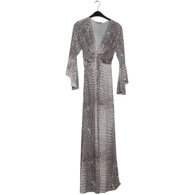 Robe portefeuille (Blanc, Marron) de Trois Ka